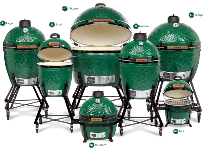 A group of green grills sitting on top of each other.