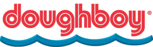 A red and blue logo for hughbert.