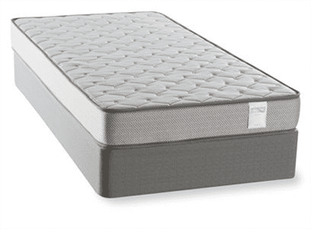 A mattress and box spring set on top of each other.